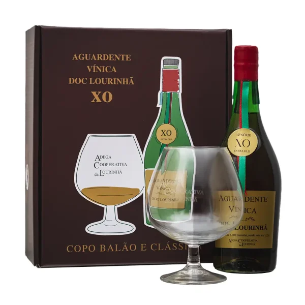 Aguardente DOC Lourinhã Clássica e Copo Balão